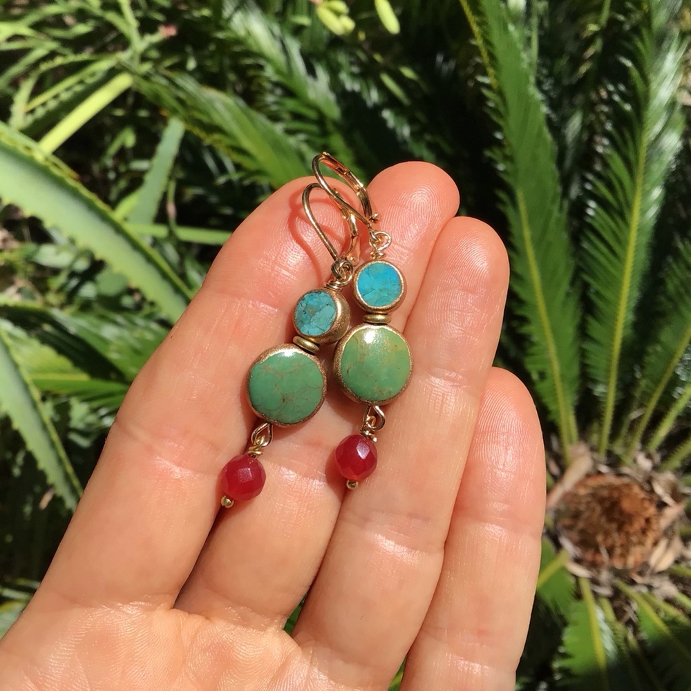 Turquoise Earrings Sundance Charm - Picture 8 of 11
